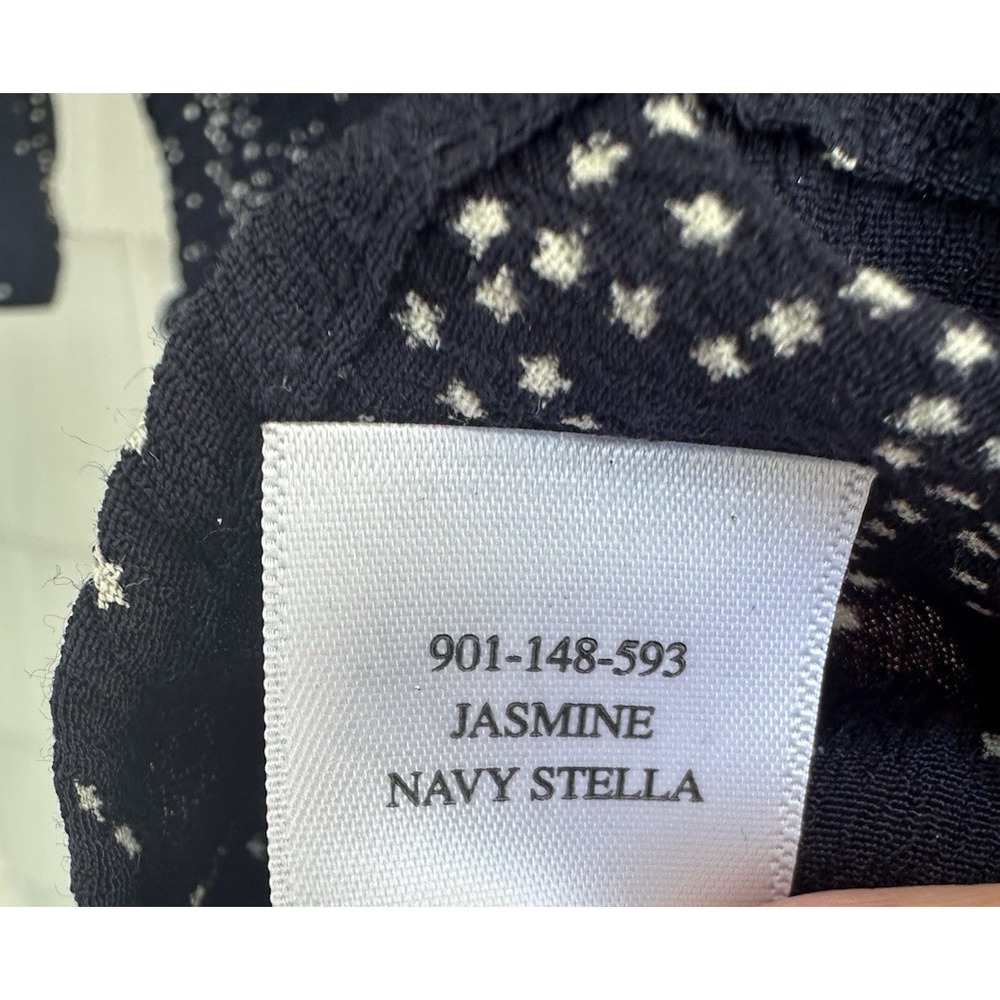 Rails Jasmine Dress Navy Stella Stars Size M 100% Rayon Mini Boho Chic - Picture 6 of 9